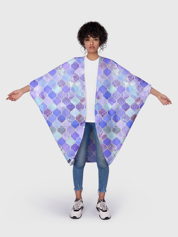 Purple Moroccan Tiles Kimono