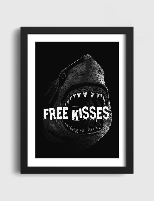 Free Kisses Shark Artframe