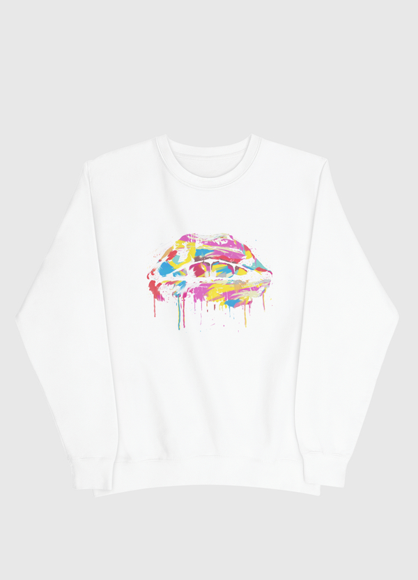 Colorful lips Men Sweatshirt