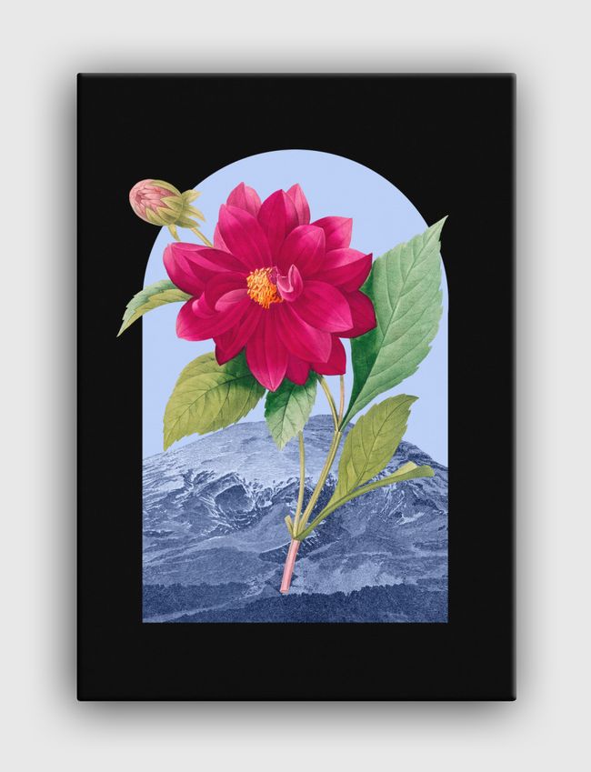Floral Landscape Dahlia - Canvas