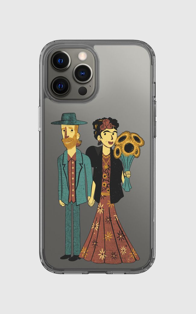 Love is Art Frida Van Gogh - Clear Case