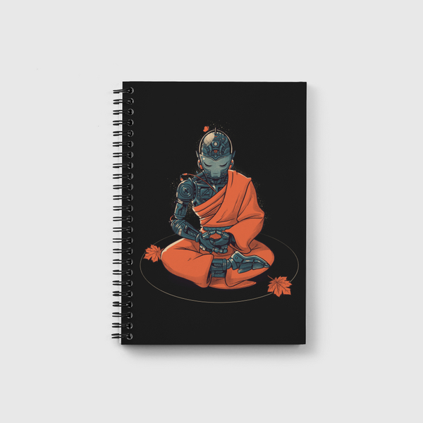 Meditation Robot Monk Notebook