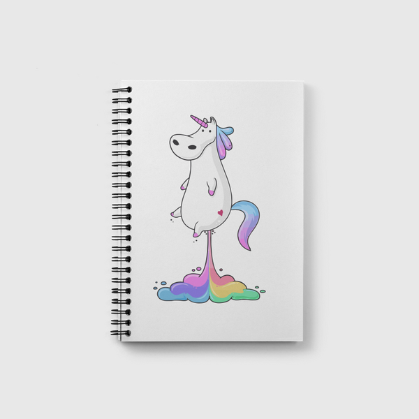 Unicorn with rainbow Notebook