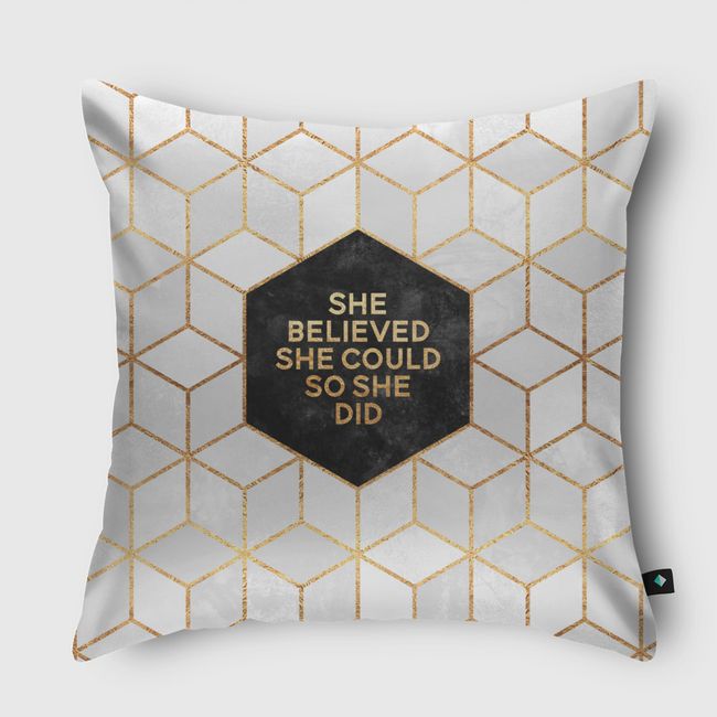 She Believed She Could So She Did - Throw Pillow