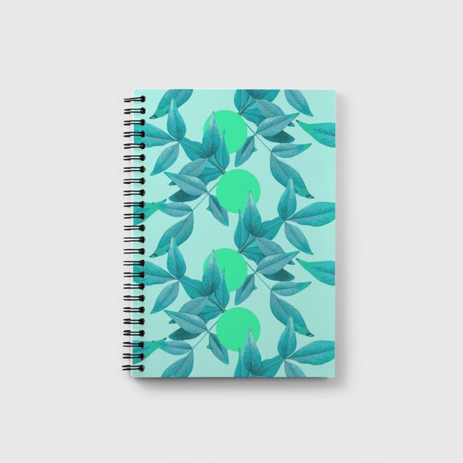 Blue Loner Leaves - Notebook