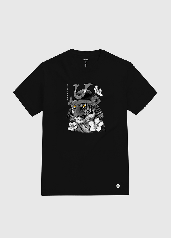 Samurai Tiger White Gold T-Shirt