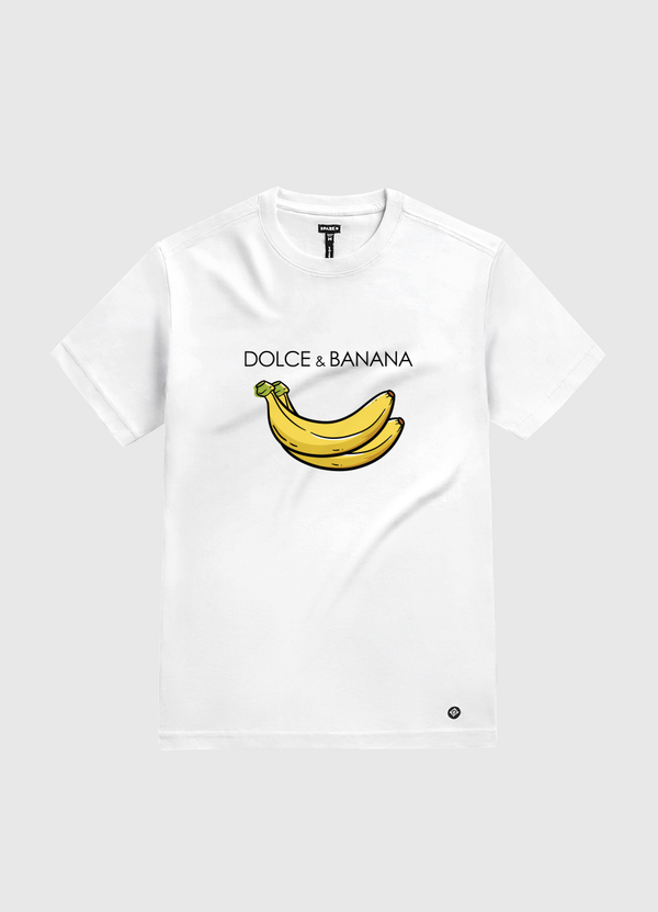 Funny Dolce And Banana White Gold T-Shirt