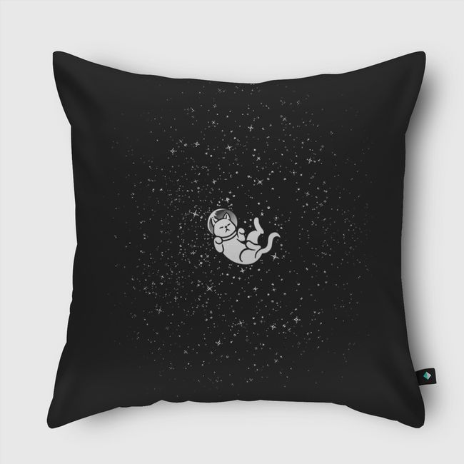 Gravity Cat - Throw Pillow
