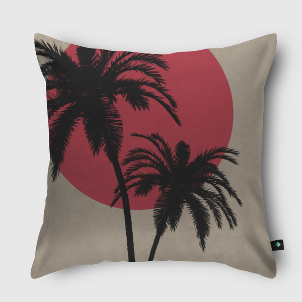 palm shades  Throw Pillow