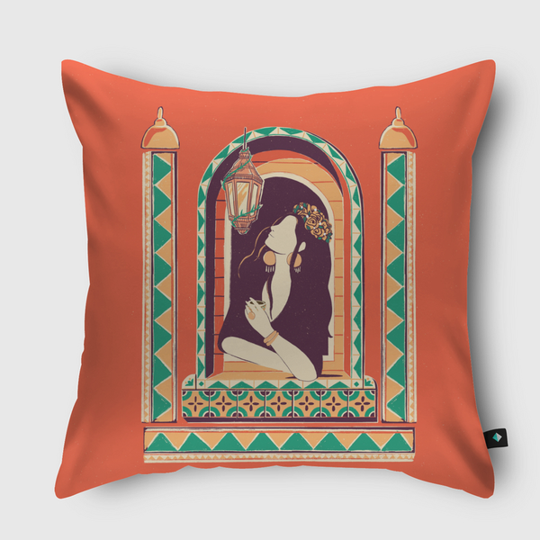 اجواء رمضانيه ramadan vibe Throw Pillow