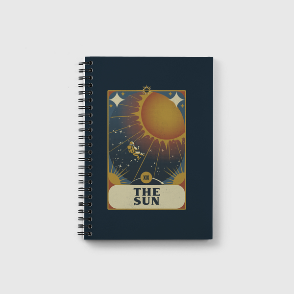 Astronaut Tarot Sun Notebook