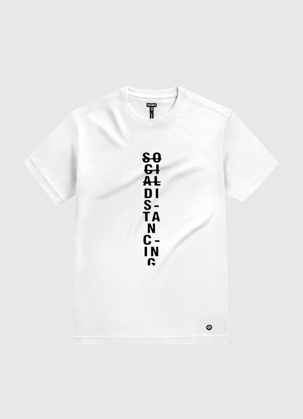 SOCIAL DISTANCING HYPE White Gold T-Shirt