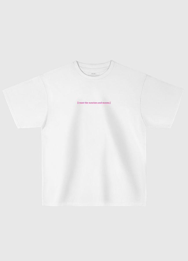 [sunrises and moons.] - Oversized T-Shirt