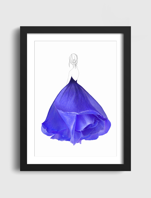 Fashion blue rose Artframe