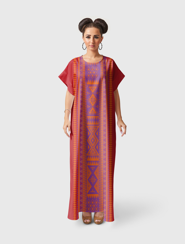 The Tribe - Red Short Sleeve Dress
