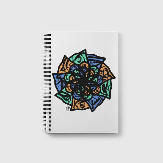 Calligraphic pattern - Notebook