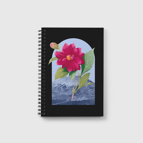 Floral Landscape Dahlia Notebook