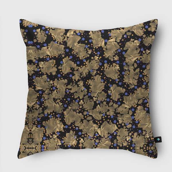 Blue dots Throw Pillow