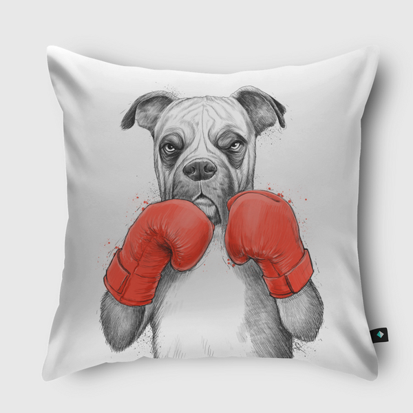 Boxer Throw Pillow