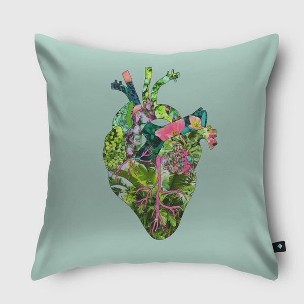 My Botanical Heart Throw Pillow