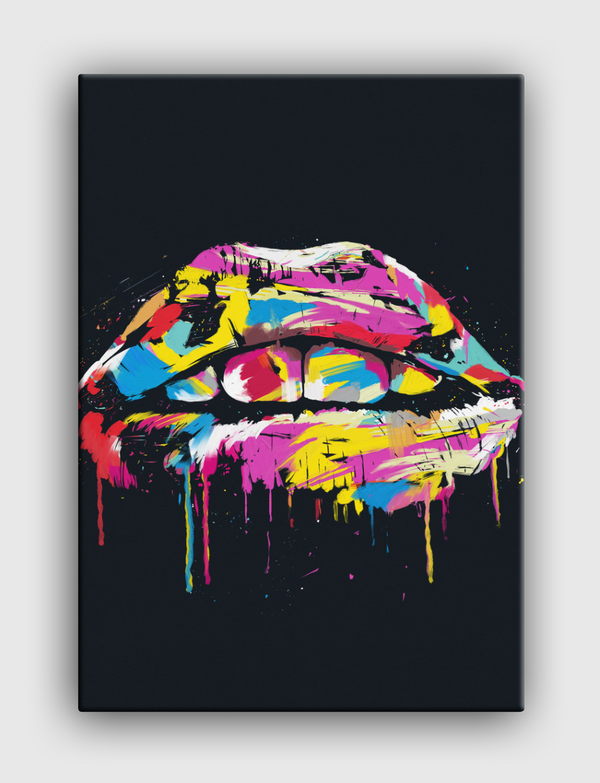 Colorful lips Canvas