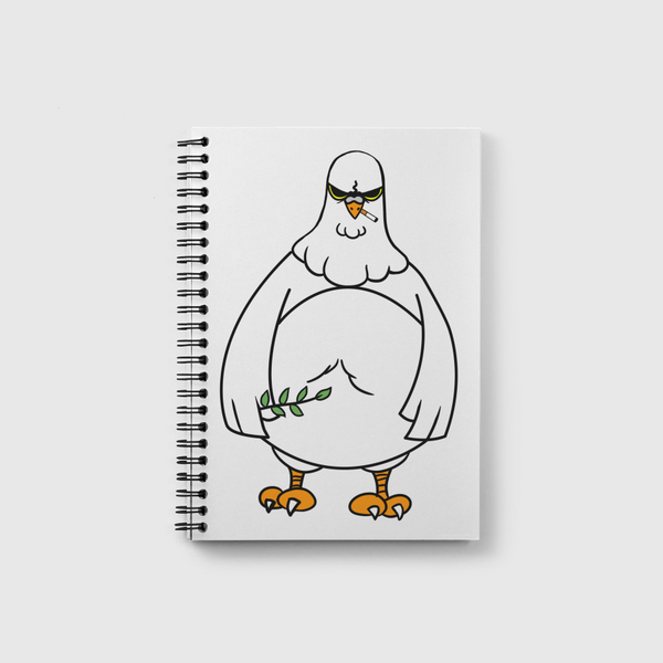 peace pigeon had enough  Notebook