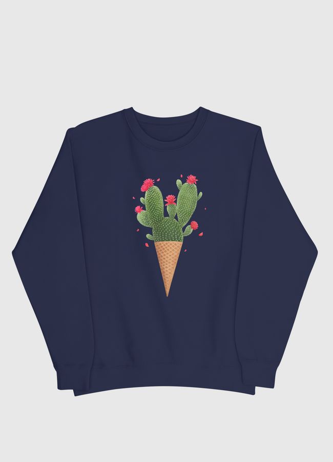 Ice cream with cactus - Men Sweatshirt