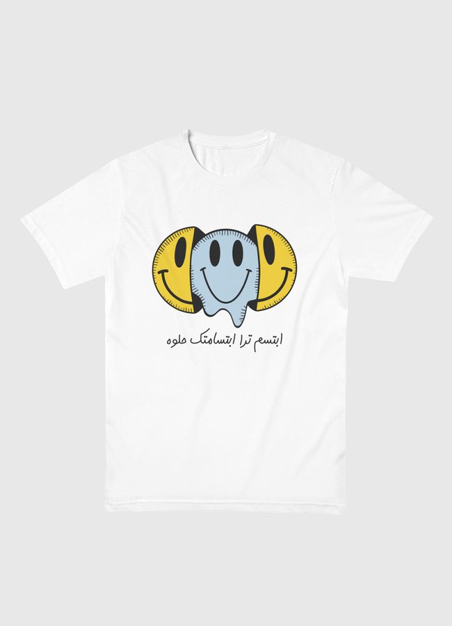 Smiley Face - Men Basic T-Shirt