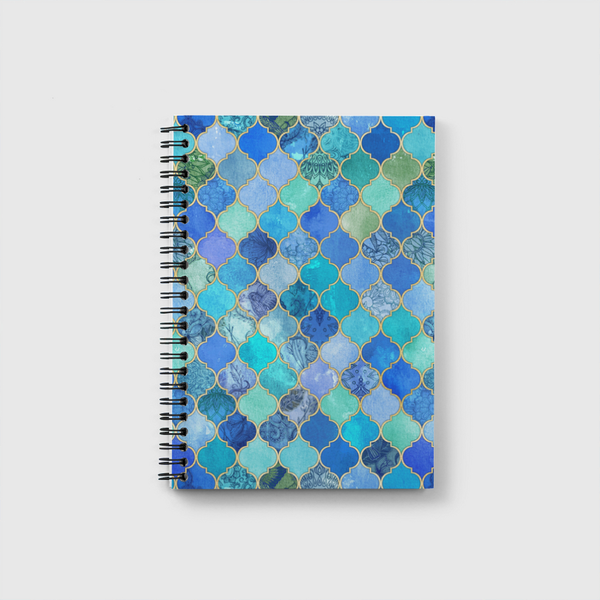 Cobalt Blue Moroccan Tiles Notebook