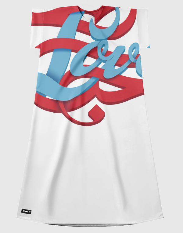 LOVE حب Short Sleeve Dress