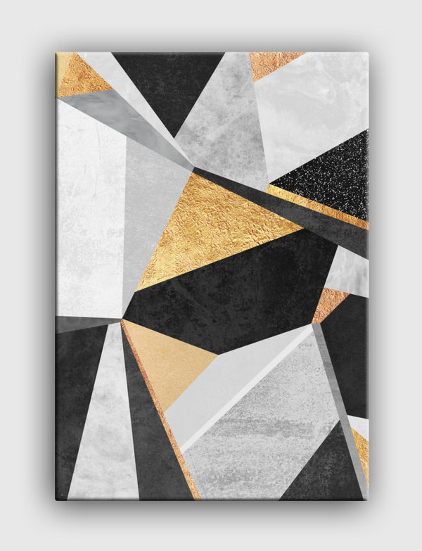 Geometry Gold Canvas