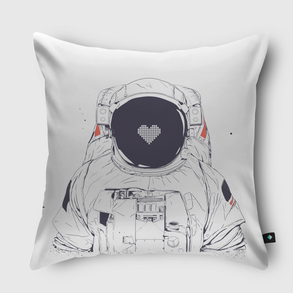 Astronaut love Throw Pillow