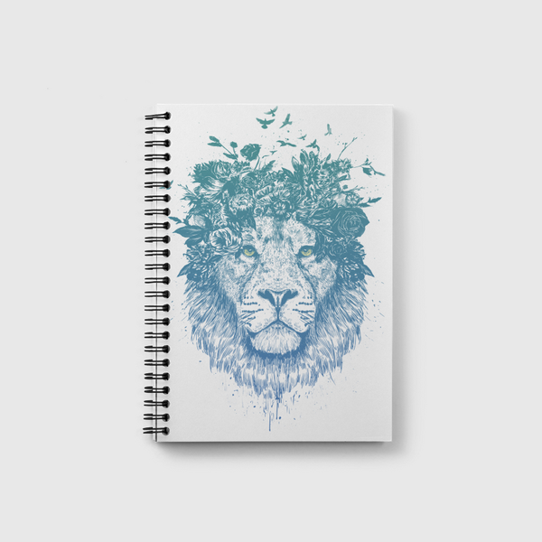 Floral lion Notebook