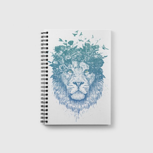 Floral lion - Notebook