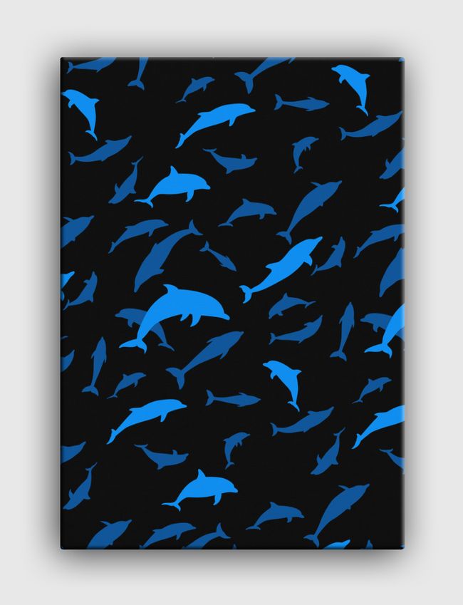 Pattern Dolphins - Canvas