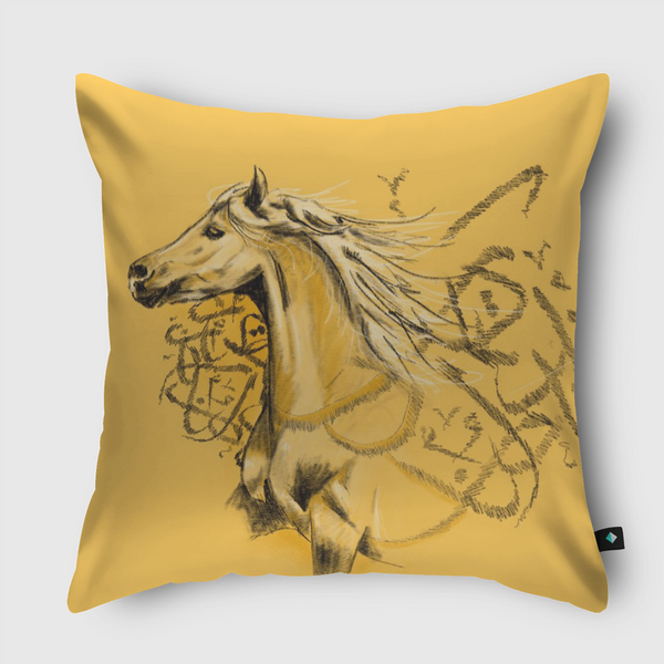 Arabian Horse   Throw Pillow