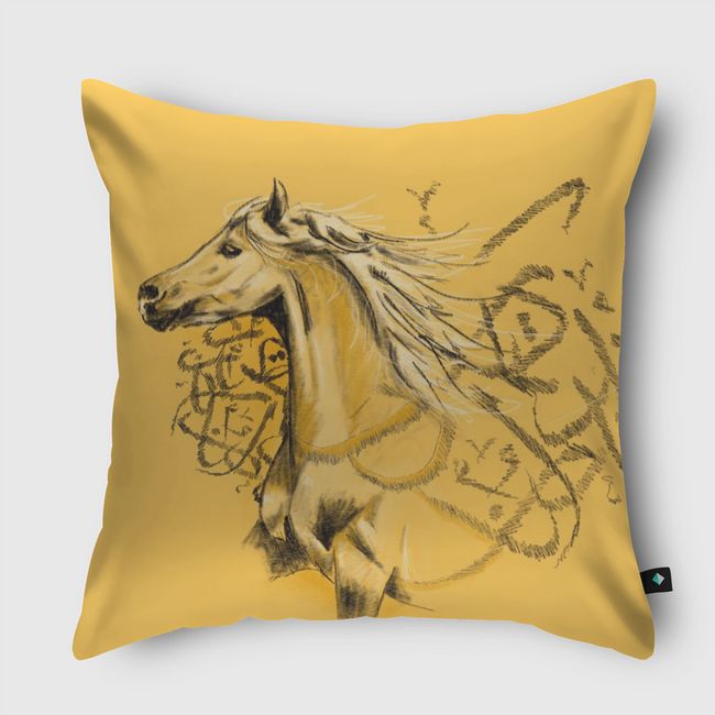 Arabian Horse   - Throw Pillow