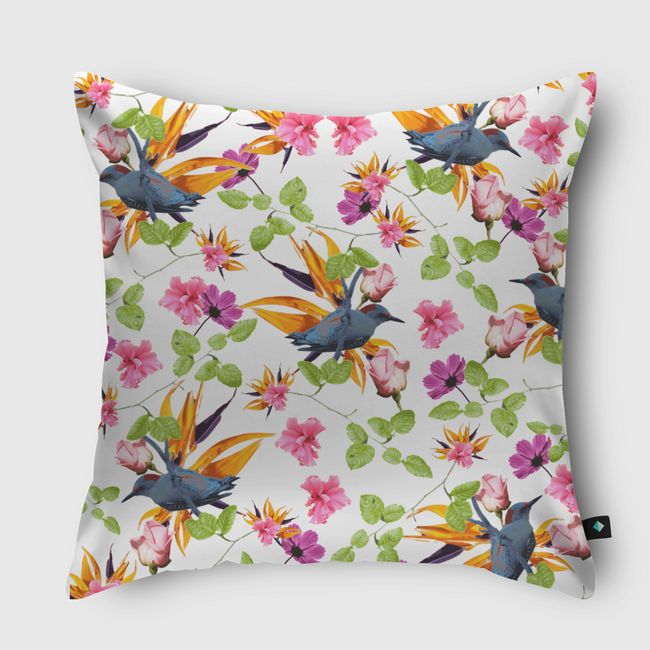 Birds in Nature - Throw Pillow