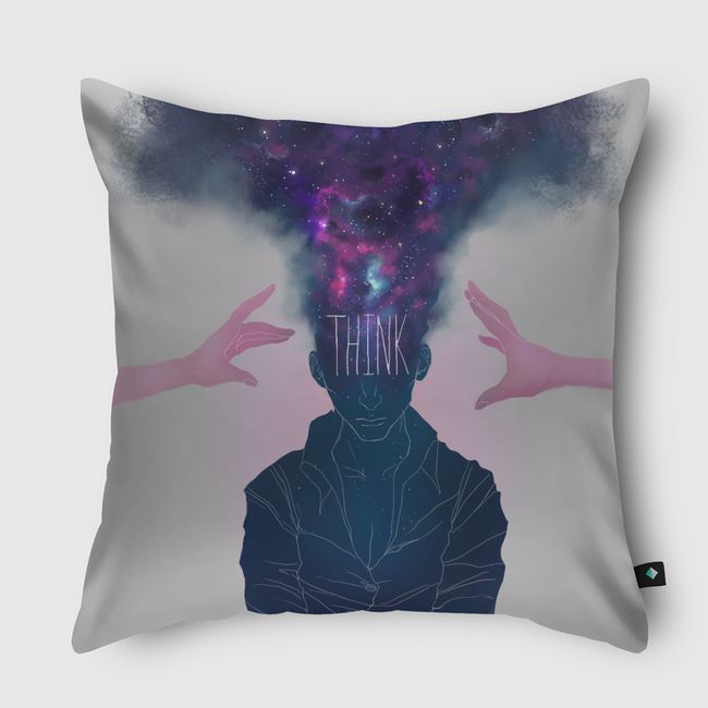 Think (Graphic print) - Throw Pillow