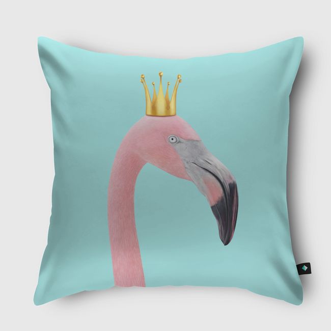 Queen flamingo - Throw Pillow