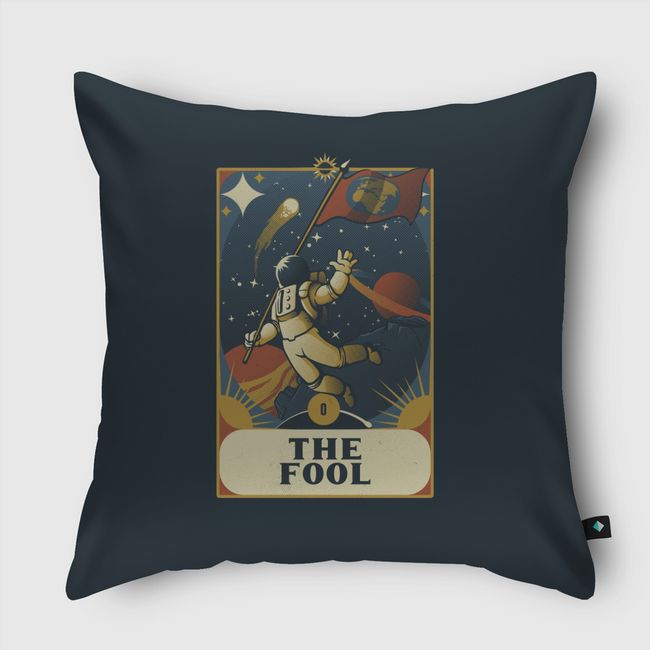 Astronaut Tarot Fool - Throw Pillow