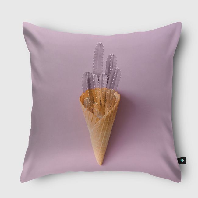 ice-cactus - Throw Pillow