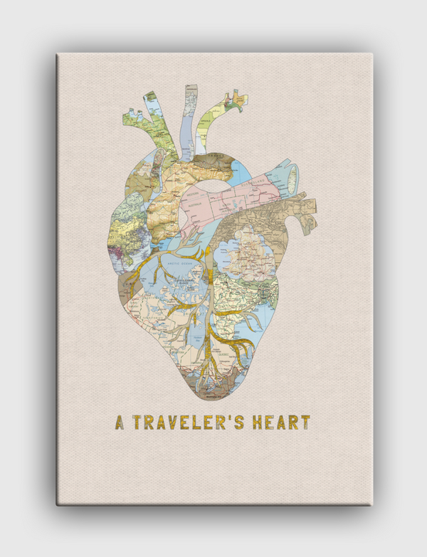 A Traveler's Heart Canvas