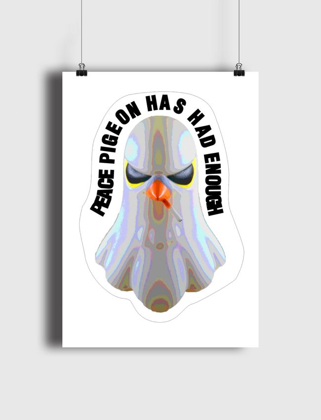 PEACE PIGEON ART TOY - Poster