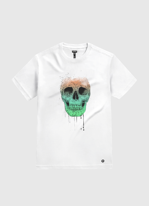 Pop art skull White Gold T-Shirt