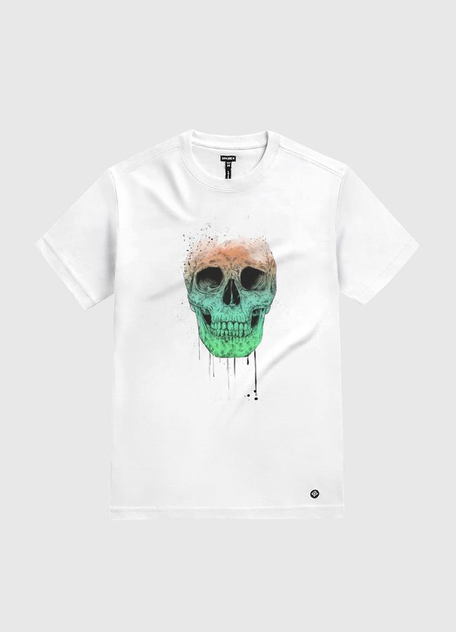 Pop art skull - White Gold T-Shirt