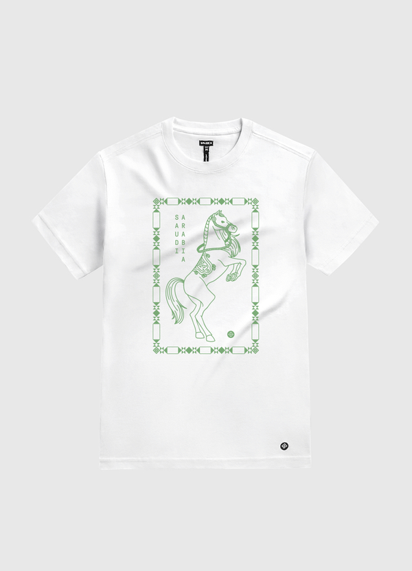 Saudi Stallion White Gold T-Shirt