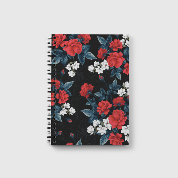 Floral Background Gifts Notebook