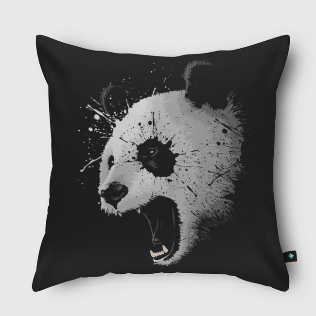 Splatter Panda - Throw Pillow