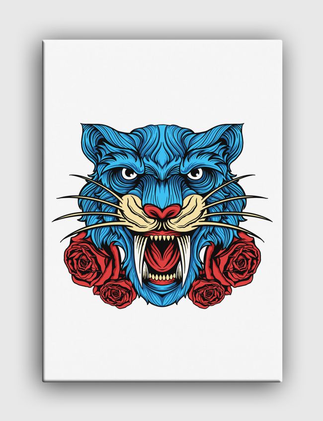 Wild Floral Tiger - Canvas